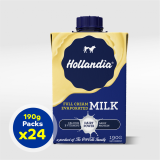 Hollandia Evap - Full Cream Evaporated Milk (190g x 24) carton